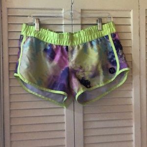 Hurley tie dye athletic shorts